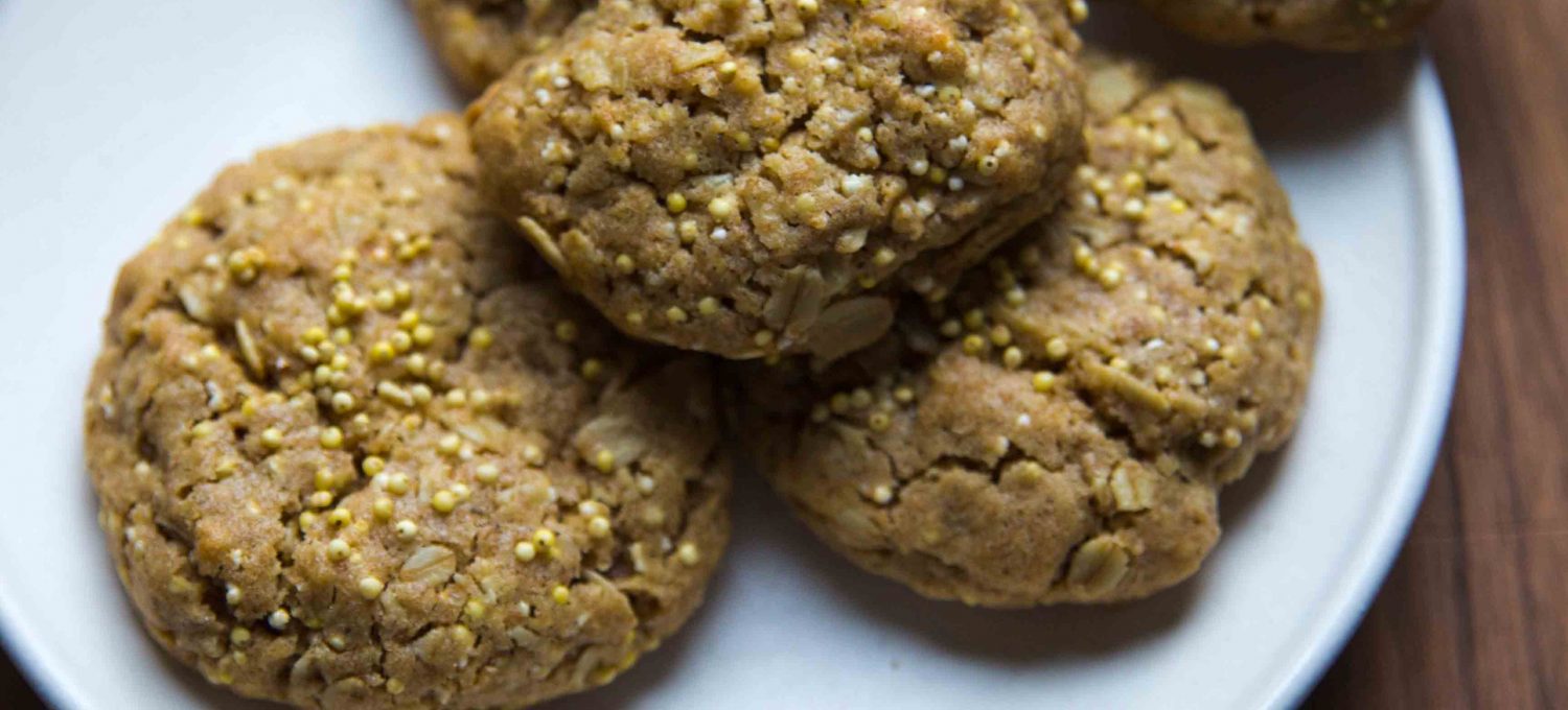 Add cooking amaranth to your to-do list. Here popped amaranth gets baked into a Four Grain Breakfast Cookies recipe that also includes a variation for banana breakfast cookies.