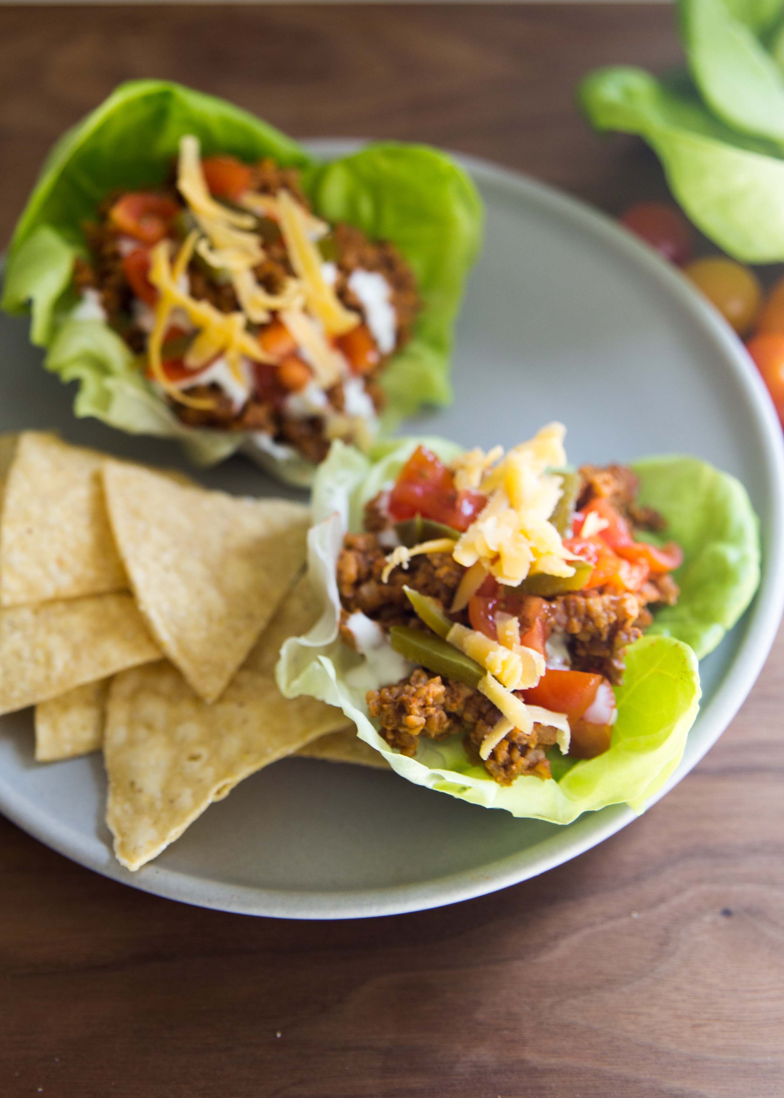 Lettuce cup tacos make a festive, fast, and nutritious dinner partly because bulgur cooks so quickly. Weeknights are made for bulgur recipes.
